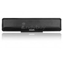 Philips Sound Bar Portable 2.0 USB Speaker for Laptop & Netbook – Black